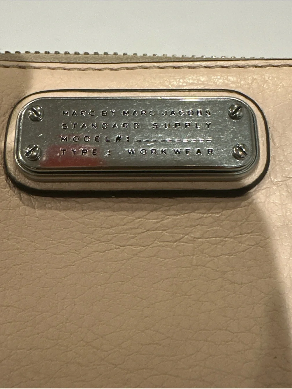 Marc By Marc Jacobs Pale Blush Leather Wristlet